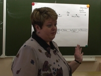 Васясина Елена Александровна на уроке в 9 классе